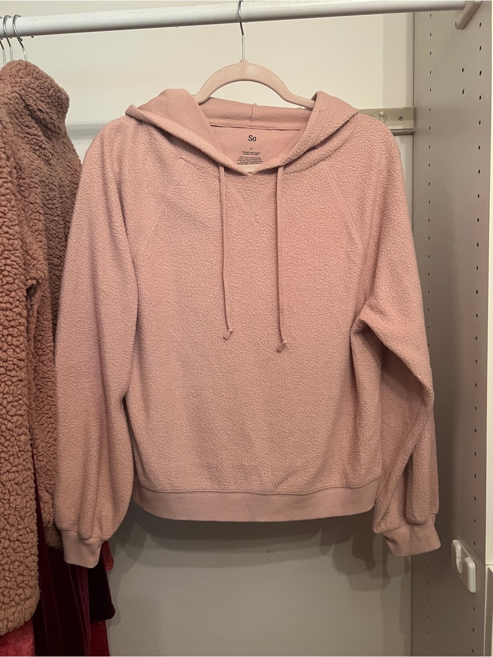 SO Plush Pink Soft Hoodie
